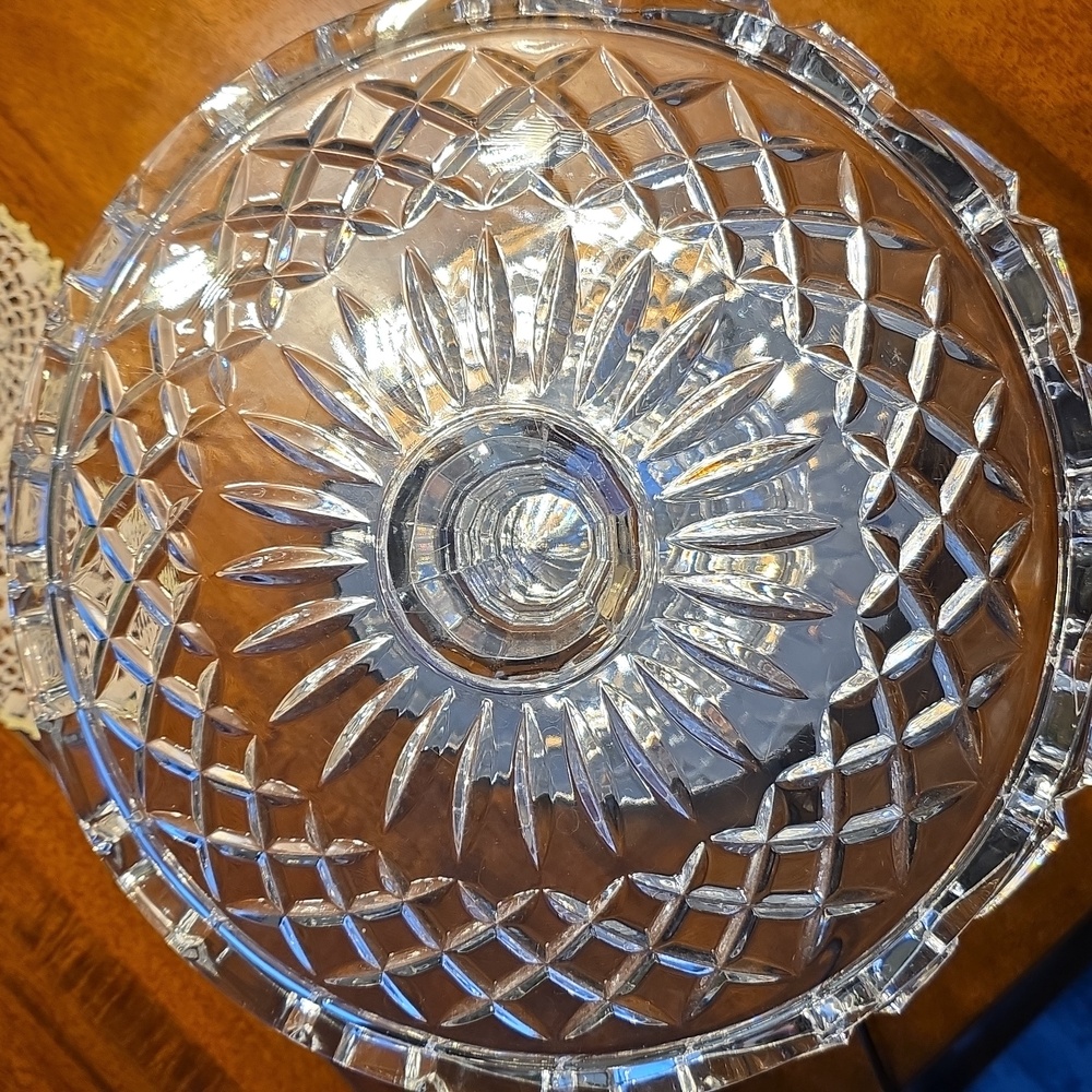 Vintage Godinger Crystal Cake Stand - Picture 4 of 6